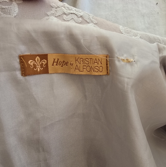 STUNNING Vintage Lace Trench Coat Romantic Goth - Picture 11 of 11